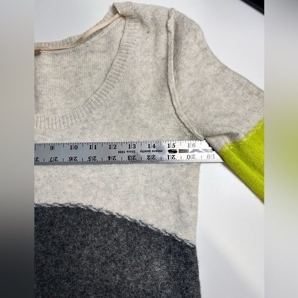Free People FP Beach Merino Wool Color Block Scoopneck Sweater Size Medium - Picture 8 of 9